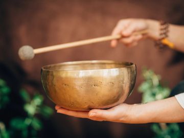 Relaxing Tibetan bowls