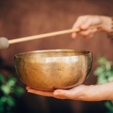 a healing singing bowl. 