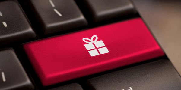 photo of keyboard with gift key