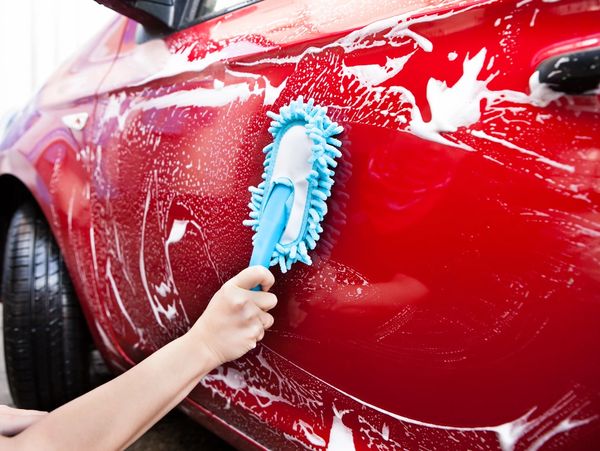 Expertly hand-washed exterior of a car.