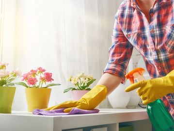 Cleaning counters
