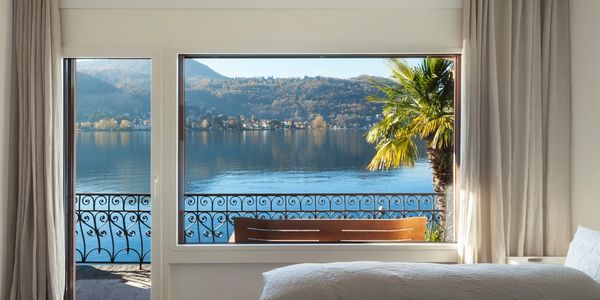 Residential window with a beautiful view