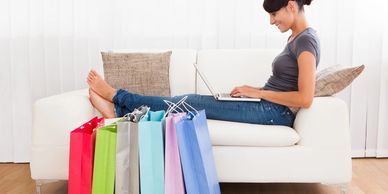 Woman relaxing with meditation accessories