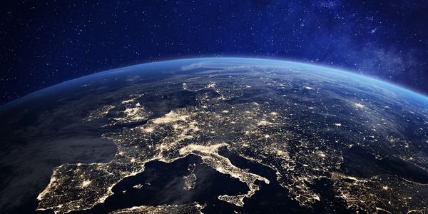 Space view of Europe