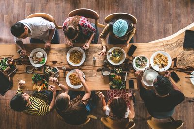 Family Eating Dinner