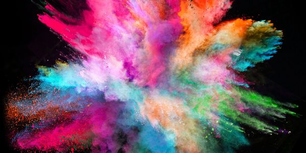 A colourful dust explosion