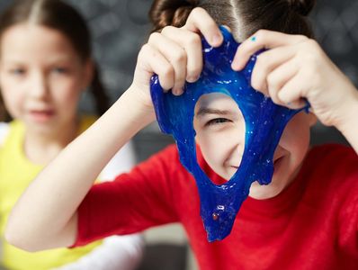 Sensory play with goop