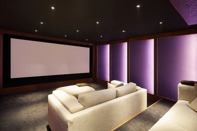 Picture of a home cinema