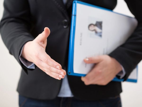 a man offering a handshake