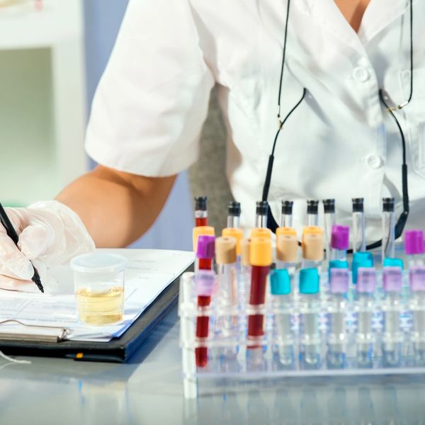 Nurse checking Drug Test from A DOT Random Drug Testing Program