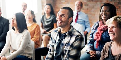 Adult students in a class