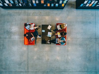 Five people reading books