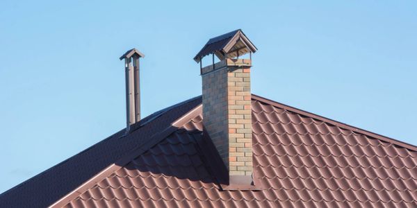 Metal Roof with Chimney 