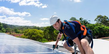 Rooftop solar installation