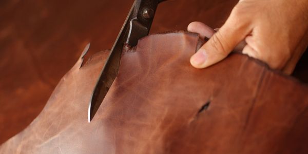 Cutting leather