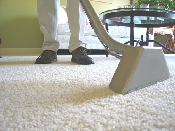 Steam cleaning carpets 
