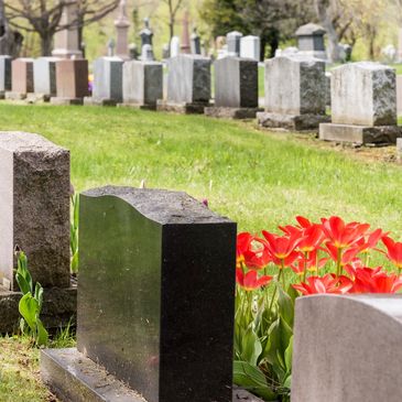 Upright headstones