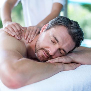 Man enjoying massage