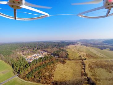 drone in flight