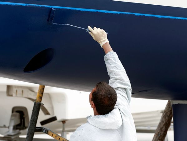 Antifoul Blue with a nice finish