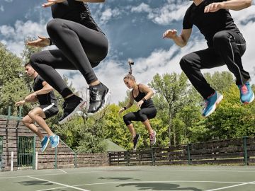 People jumping