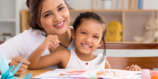 Mom with daughter