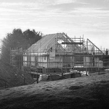 New firewise affordable housing under construction in rural Oregon.