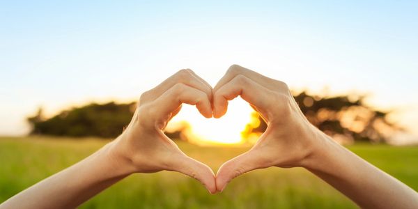 Hands in the shape of a heart