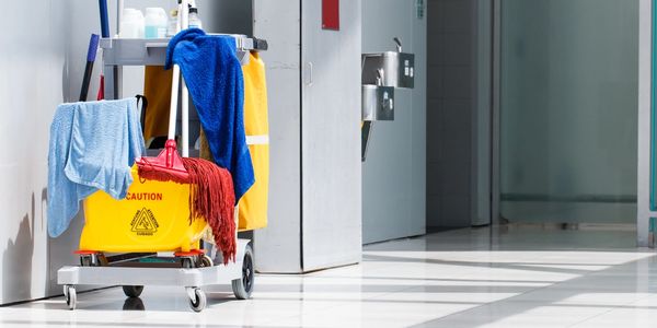 Cleaning Trolley in a commercial environment