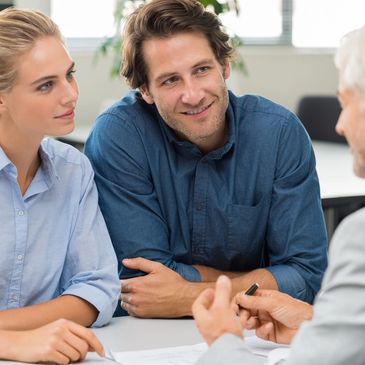 Group of people engaged in a discussion