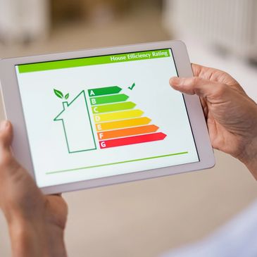 epc rating on a tablet 