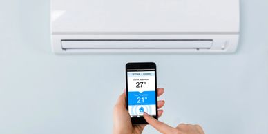 Easily control your ductless unit from your smart phone.