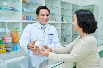 Filling a prescription at the pharmacy