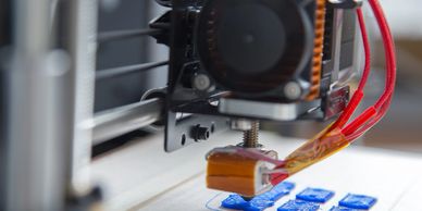 3D printer producing multiple parts