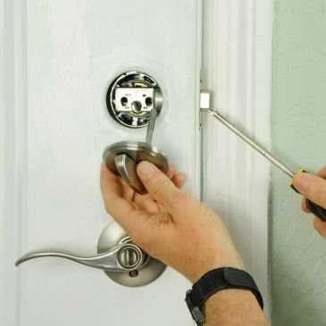 Replacing a lock on an interior door