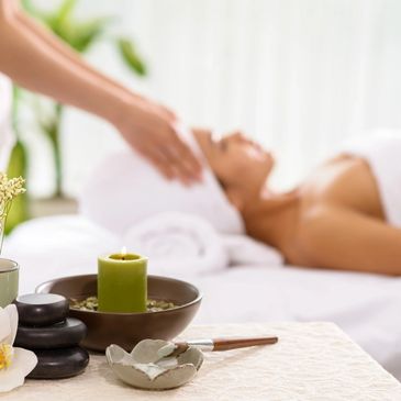 Woman getting a massage treatment at My Mini Spa in Sudbury, Massachusetts