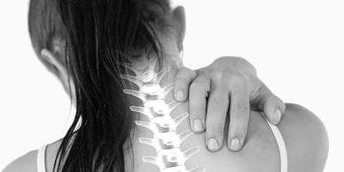 Female dealing with neck pain