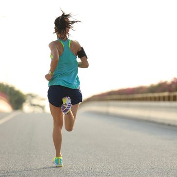supplements for women, women running