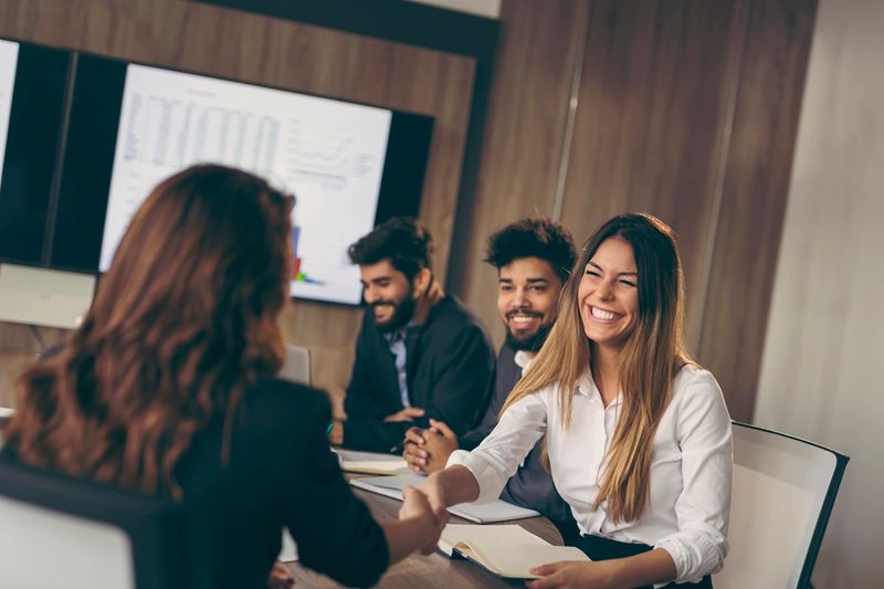 People in meeting