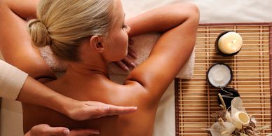 A back massage 