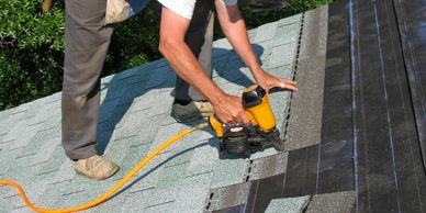 Roofing Repairs:
Shingle repairs & metal roof repairs