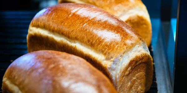 Warm loaf's of bread from the oven