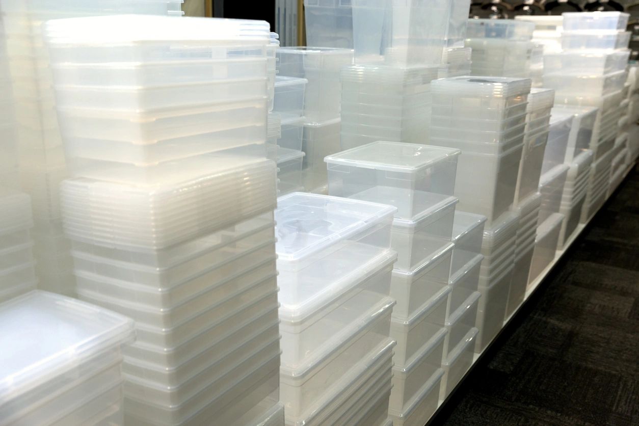 Clear Plastic Storage Bins Organize Your Home With - Temu