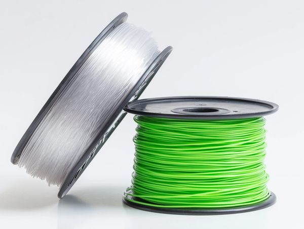 3D printing filaments such as PLA and ABS