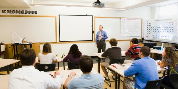 in-person college class