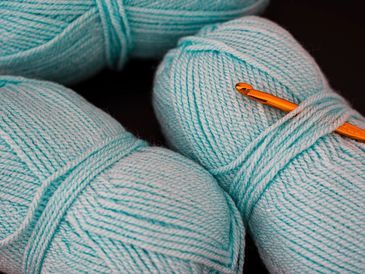 Yarn and a crochet hook