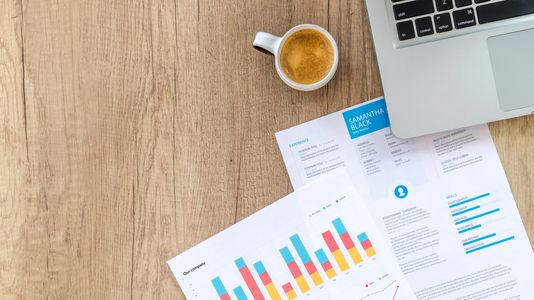 Business planning charts and graphs