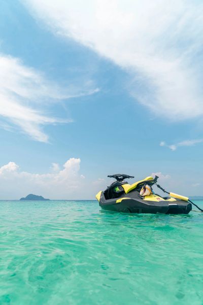 Jet ski stored at Vanguard RV and Boat Storage