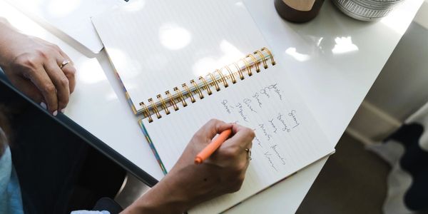 Man taking notes