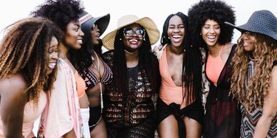 a group of women with different hairstyles 